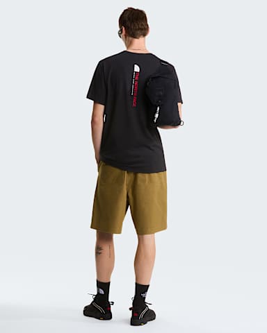 Mens Vertical Regular Graphic TShirt TNF TNF Black ALT2