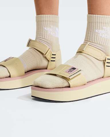 Skeena Platform Sandalen fr Damen TNF Desert StoneMetal Pink ALT4