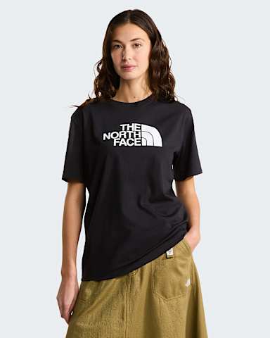 Womens Evolution Half Dome Relaxed TShirt TNF TNF BlackTNF White HERO