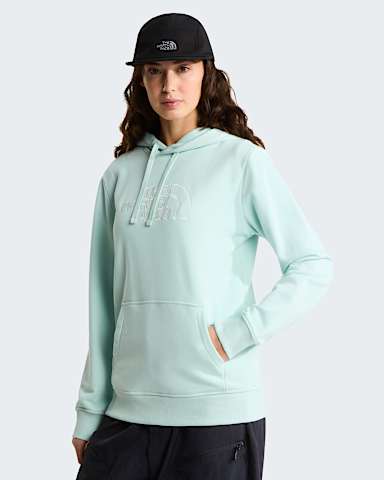 Womens Drew Peak Light Hoodie TNF Opal FrostWhite Dune HERO