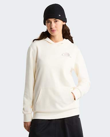 Monte normal geschnittener Kapuzenpulli mit Grafik fr Damen TNF White Dune ALT1