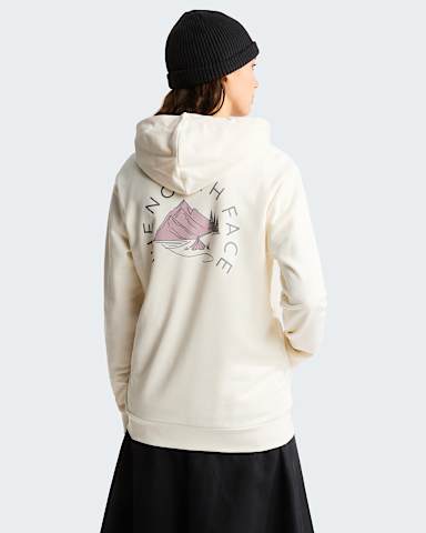 Monte normal geschnittener Kapuzenpulli mit Grafik fr Damen TNF White Dune HERO