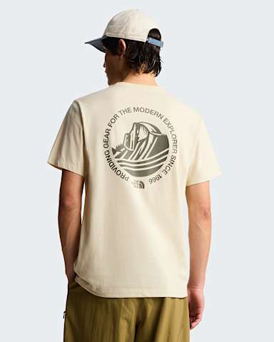 Mens Monte Regular Graphic TShirt TNF Desert Stone HERO