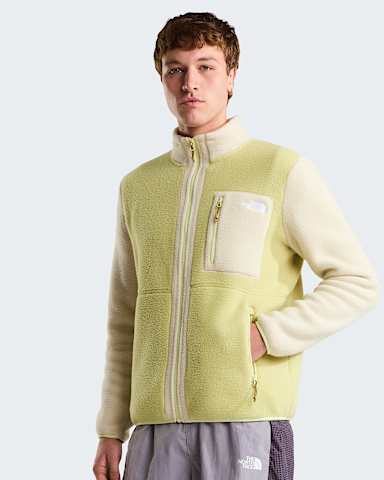 Yumiori Fleecejacke mit durchgehendem RV fr Herren TNF PearDesert StoneCedar HERO