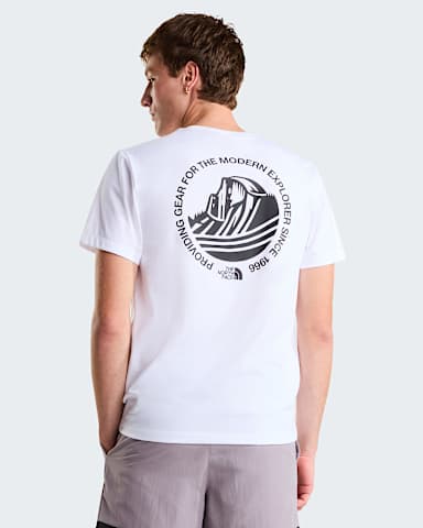 Mens Monte Regular Graphic TShirt TNF TNF White HERO