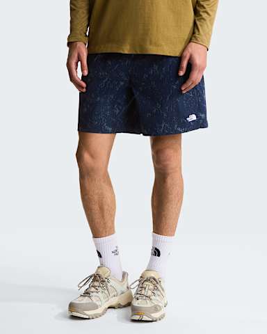 Mens Class V Pathfinder 7 Printed PullOn Shorts TNF Summit Navy Rock Texture Print HERO