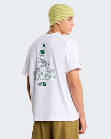 Mens Alien Relaxed Graphic TShirt TNF TNF White HERO