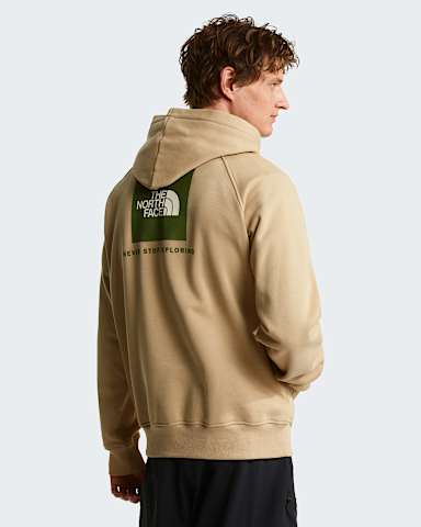 Mens Raglan NSE Box Hoodie TNF Khaki Stone HERO