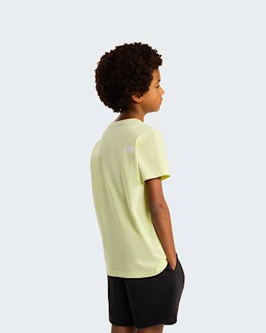 Teens Simple Dome TShirt TNF Lemon Mist ALT3