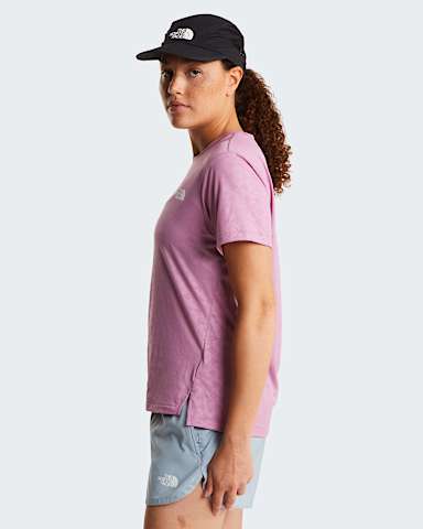 Womens Flex Geo Embossed Regular TShirt TNF Hushed Lavender ALT2