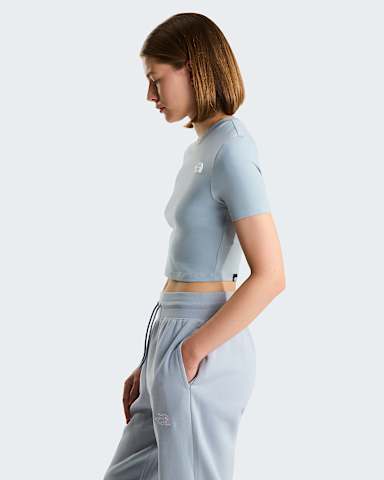 Womens Cropped TShirt TNF Frost Grey ALT2