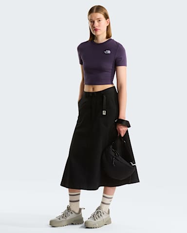 Kurzgeschnittenes TShirt fr Damen TNF Endless Dusk ALT1