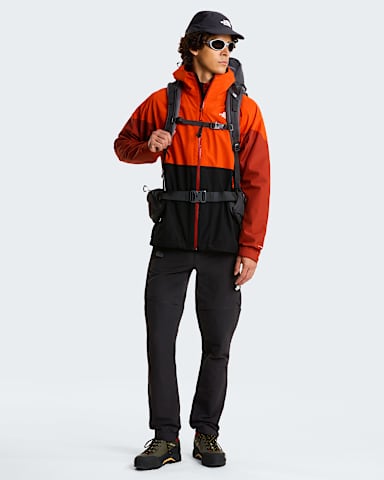 Mens Lightning ZipIn Jacket TNF TNF BlackIron ClayLava Red ALT1