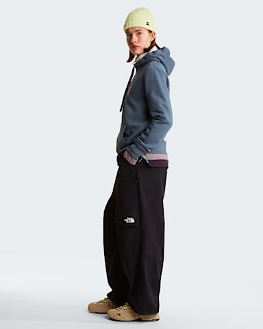 Womens Drew Peak Hoodie TNF Granite GreyChroma Purple ALT1