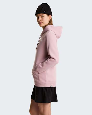 Womens Simple Dome Hoodie TNF Metal Pink ALT2