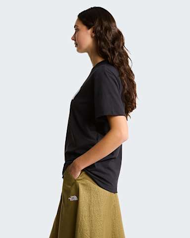 Womens Evolution Half Dome Relaxed TShirt TNF TNF BlackTNF White ALT2