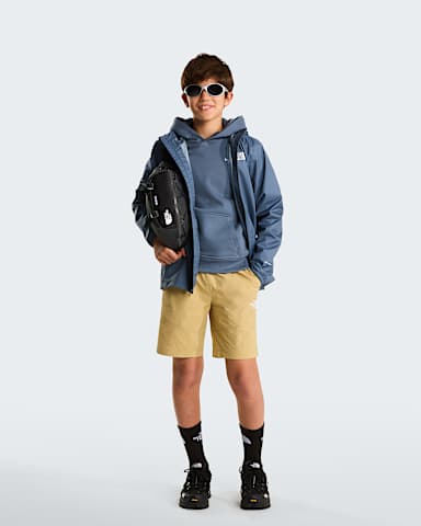 Teens Zipline Rain Jacket TNF Granite Grey ALT1