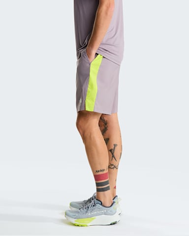 Mens 247 Colourblock Shorts TNF Transcendent GreyFizz Lime ALT2