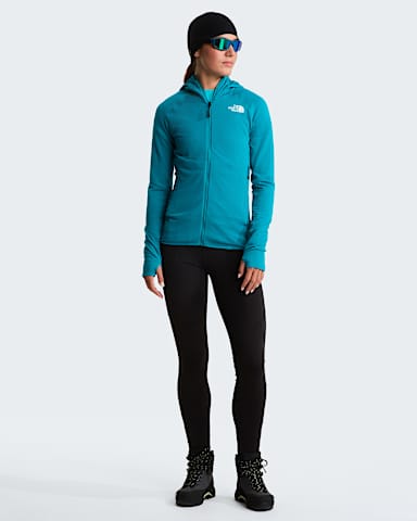 Veste capuche Bolt Polartec Power Grid pour femme TNF Deep Teal ALT1
