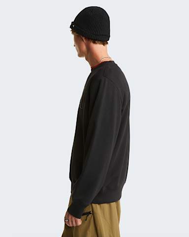 Mens Drew Peak Light Sweatshirt TNF TNF BlackAnthracite Grey ALT2