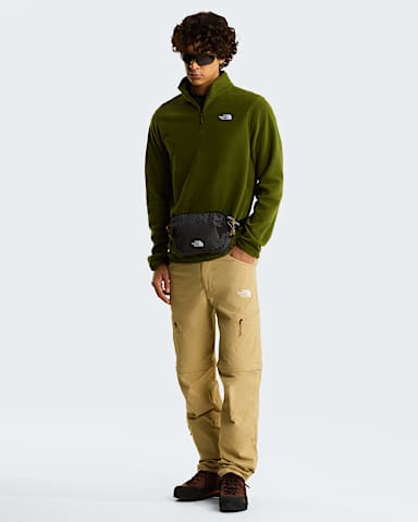 Mens Glacier 14 Zip Fleece TNF Woodland Green ALT1