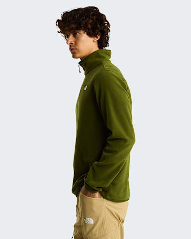 Mens Glacier 14 Zip Fleece TNF Woodland Green ALT2