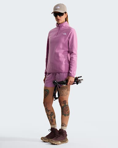 Womens Glacier 14 Zip Fleece TNF Hushed Lavender ALT1