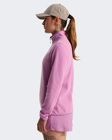 Womens Glacier 14 Zip Fleece TNF Hushed Lavender ALT2