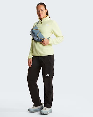Polaire col zipp Glacier pour femme TNF Lemon Mist ALT1