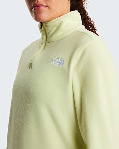 Polaire col zipp Glacier pour femme TNF Lemon Mist alt4