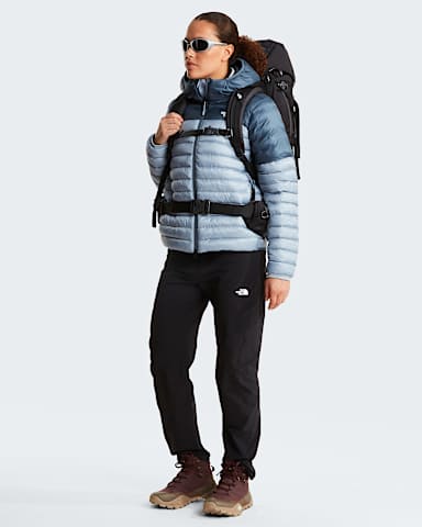 Terra Peakjas met capuchon voor dames TNF Frost GreyGranite Grey ALT1