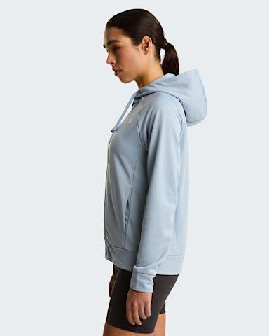 Sweat capuche zipp Reaxion 20 pour femme TNF Frost Grey Dark Heather ALT2