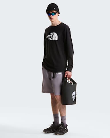 Mens Evolution Half Dome Regular LongSleeve TShirt TNF TNF Black ALT1