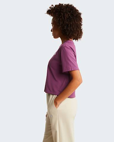 Evolution Simple Dome kurz relaxt geschnittenes TShirt fr Damen TNF Chroma Purple ALT2