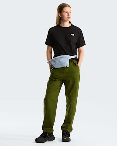 Womens Evolution Simple Dome Cropped Relaxed TShirt TNF TNF Black ALT1