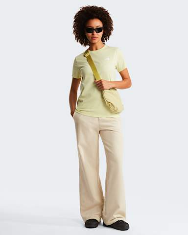 Womens Evolution Simple Dome Slim TShirt TNF Lemon Mist ALT1