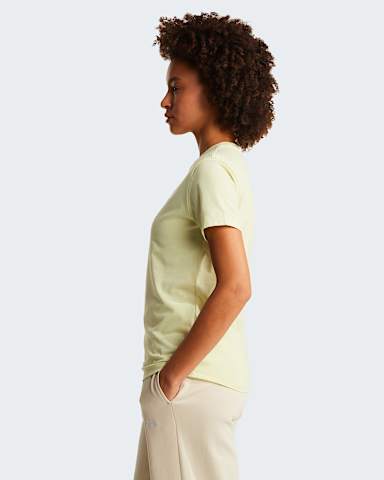 Womens Evolution Simple Dome Slim TShirt TNF Lemon Mist ALT2