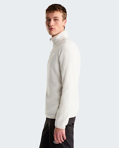 Mens Glacier 14 Zip Fleece TNF White Dune ALT2
