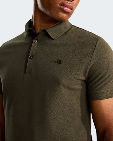 Premium Slimpoloshirt voor heren TNF New Taupe Green alt4