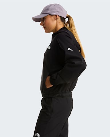 Womens Mountain Athletics FullZip Hooded Fleece TNF TNF Black ALT2