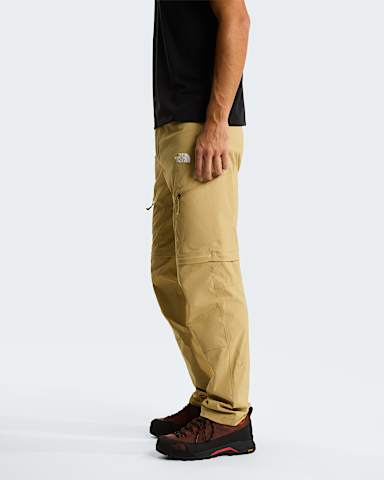 Mens Exploration Convertible Regular Tapered Trousers TNF Khaki Stone ALT2