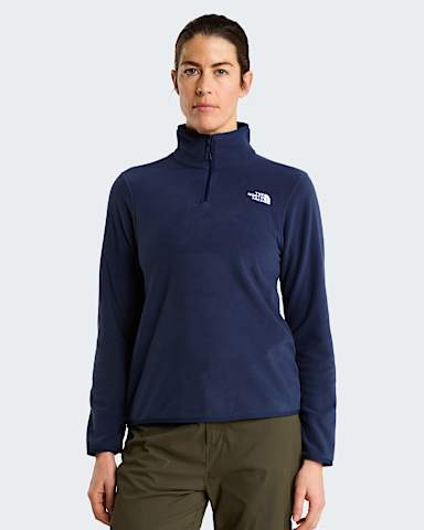 Glacierfleece met kwartrits voor dames TNF Summit Navy HERO