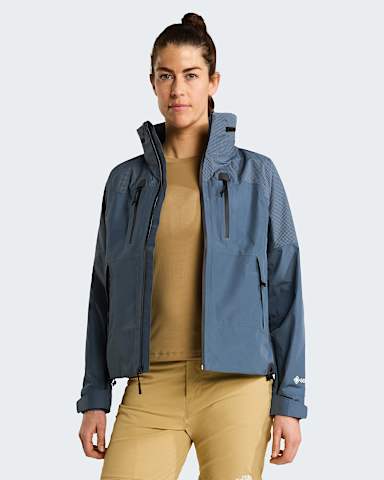 Womens Hike Devils Thumb GORETEX Jacket TNF Granite GreyTNF Black alt4