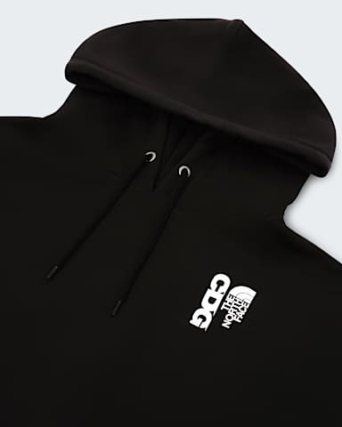 TNF X CDG Hoodie TNF TNF Black ALT2