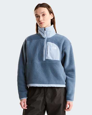 Womens Yumiori OffPeak 12 Zip Fleece Jacket TNF Granite GreyFrost Grey HERO