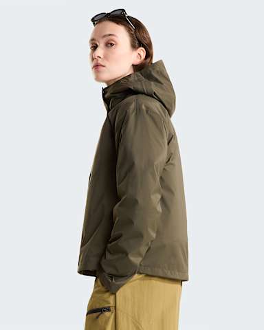 Voyage Rain dreilagige Kapuzenjacke fr Damen TNF New Taupe Green ALT2