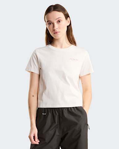 Dames Inspire Exploration Cutie TShirt TNF White DuneHushed Lavender ALT1