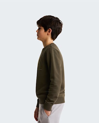 Sweat col rond Drew Peak pour enfant TNF New Taupe Green ALT2