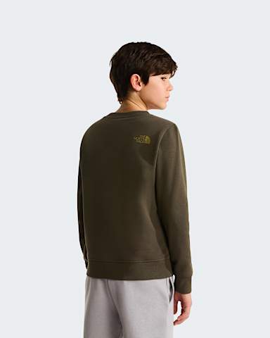 Sweat col rond Drew Peak pour enfant TNF New Taupe Green ALT3
