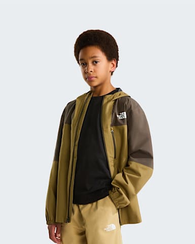 Giacca guscio Hike Packable da ragazzi TNF New Taupe GreenCedar alt4